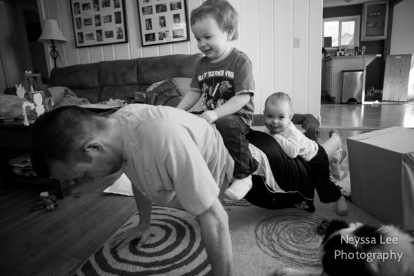 toddler push ups, capturing everyday moments