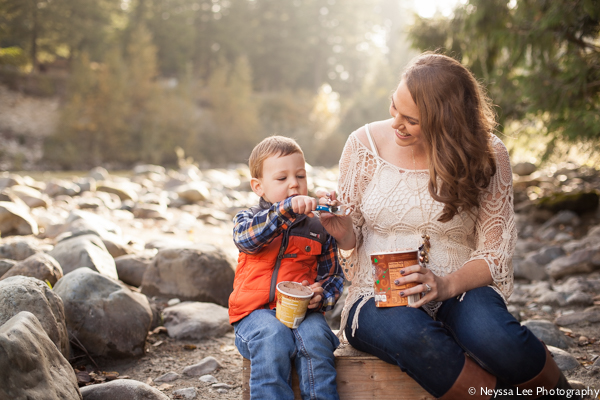 Ice Cream and Maternity Photos, Big Brother, Family