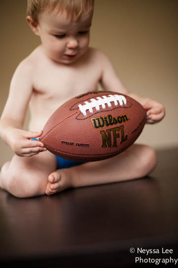 Football Photo Tips, toddler boy with football,