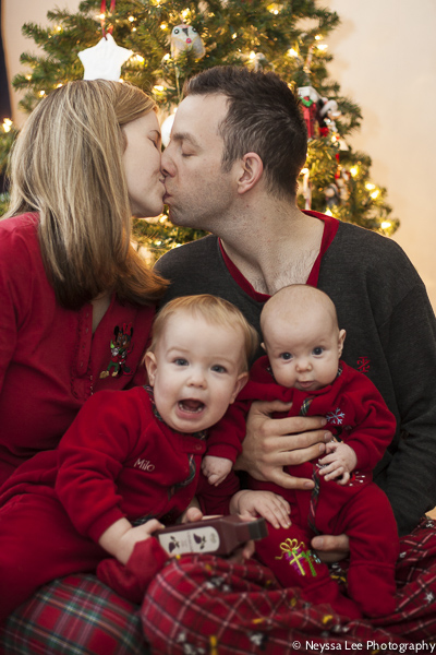 4 Tips for Getting Mom into the Photos this Holiday Season, Christmas Morning Photo