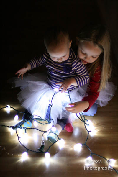 Photo Recipe for Capturing your Child with Christmas Lights