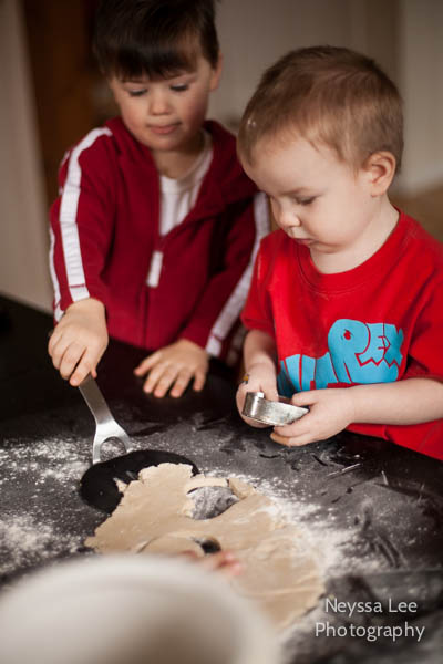 Vegan Valentine's Sugar Cookies, Kids Baking Cookie Photos,