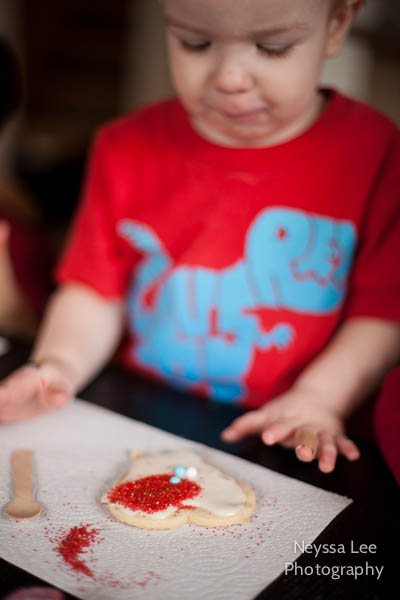 Vegan Valentine's Sugar Cookies, Kids Baking Cookie Photos,