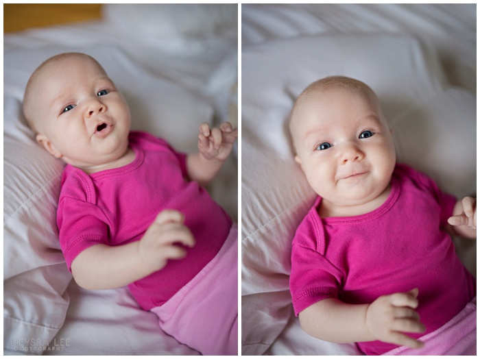 2 months old, baby girl, baby smiles, 