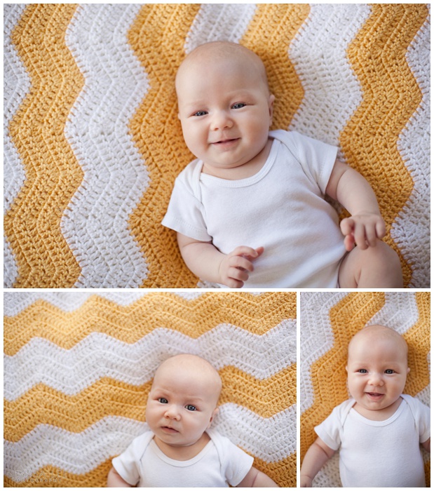 2 months old, baby girl photos, crocheted blanket