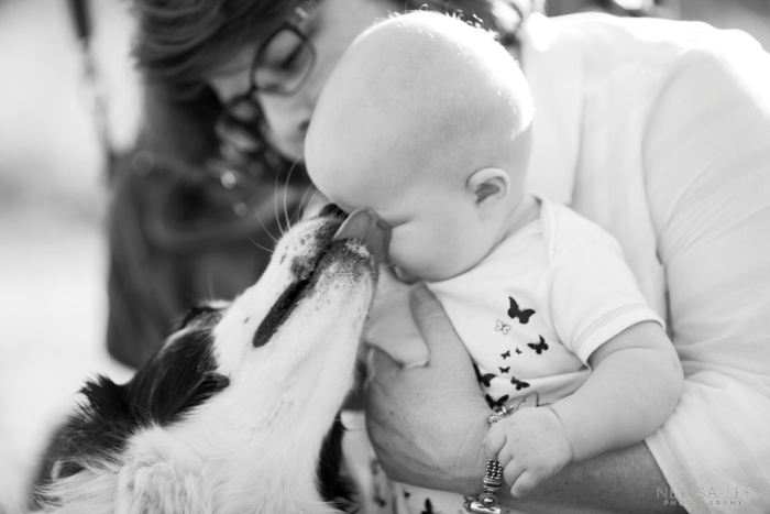 Summer Photo Challenge, Baby and Dog, Doggie Kisses