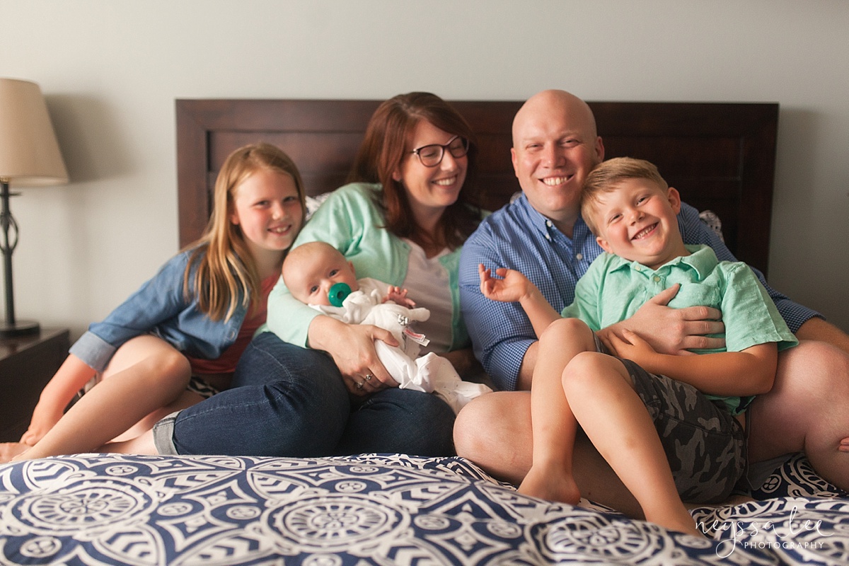 Seattle, family of 5, never too late for newborn photos, 