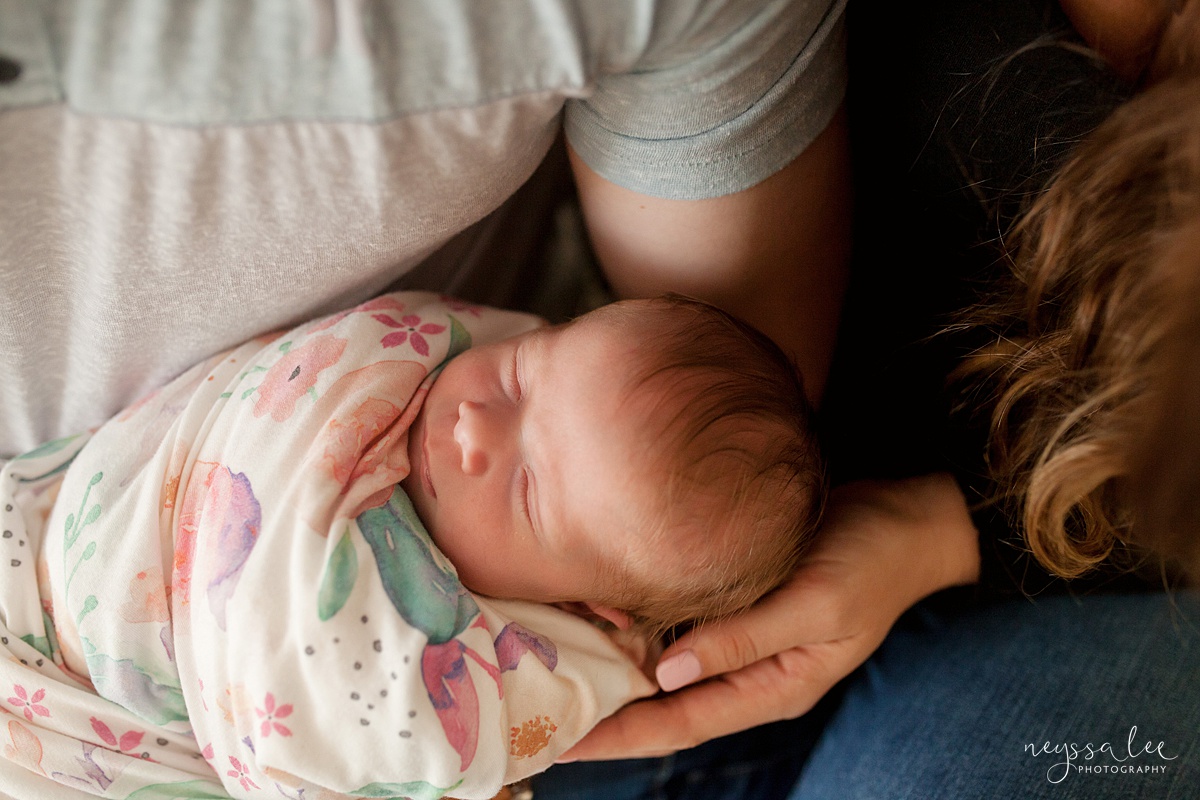 Snoqualmie newborn photographer, Neyssa Lee Photography, Seattle Newborn Photography, baby girl with mom and dad