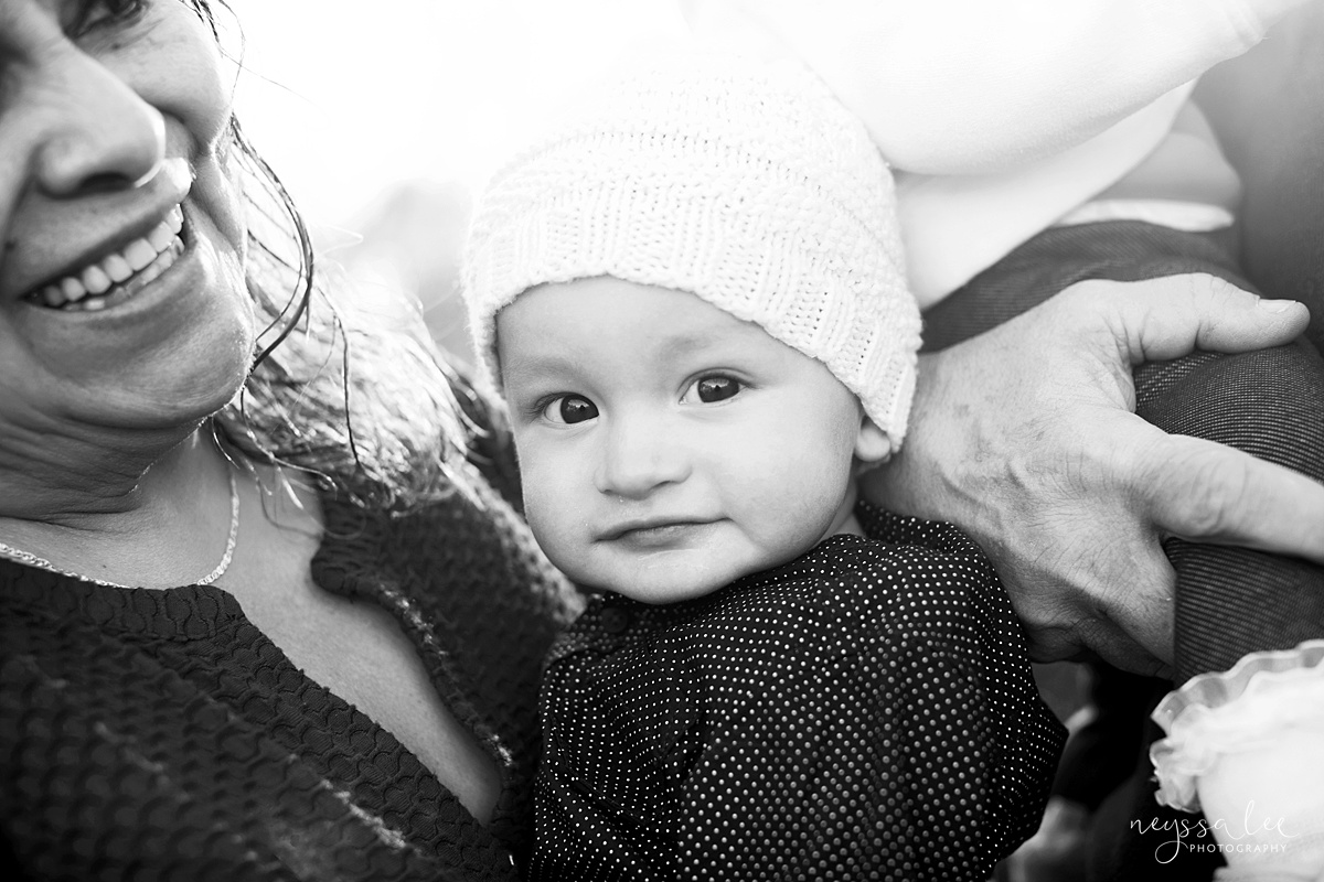 Uncooperative Kids During Family Photos, Neyssa Lee Photography, Seattle Family Photographer, Issaquah Photography, Photo of grandma holding baby boy and smiling