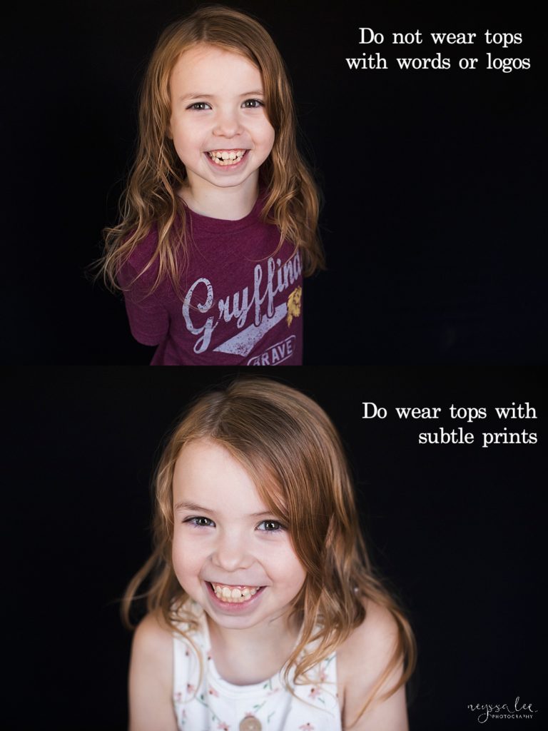 School picture day dos and don'ts, what to wear for school photos, avoid  words