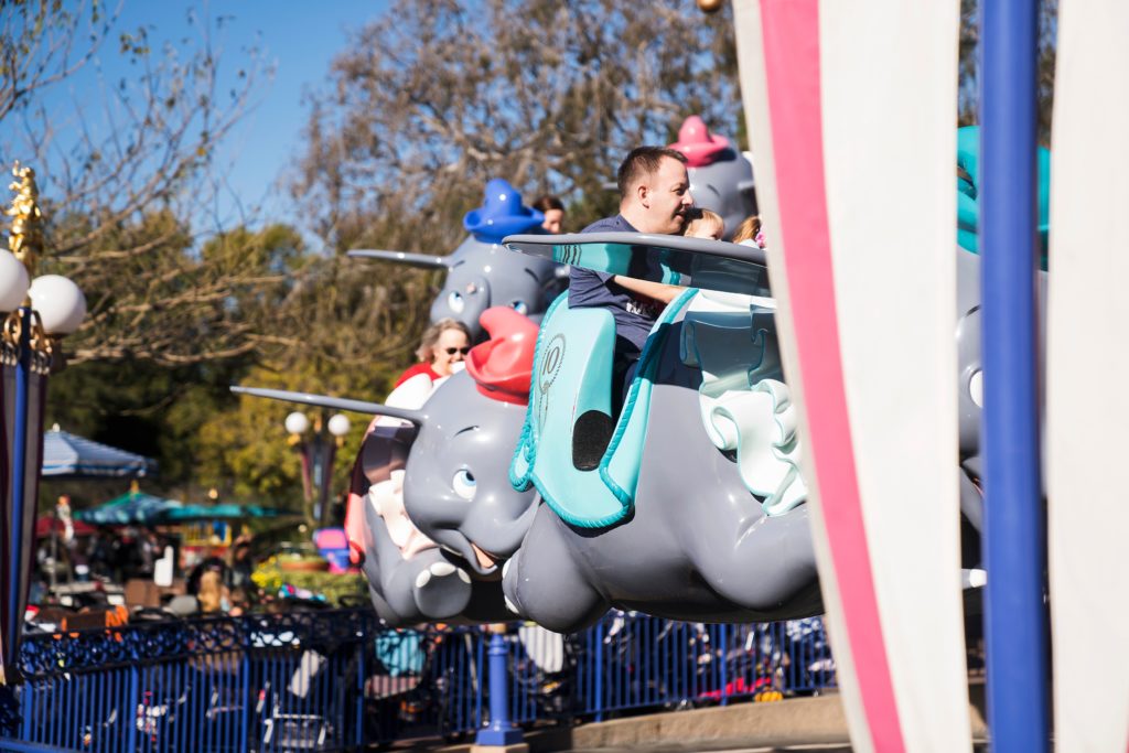 Dumbo Ride in Disneyland 