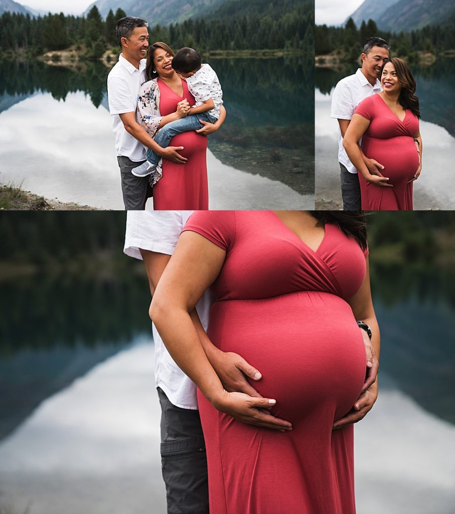 maternity photos in the mountains by Seattle area photographer