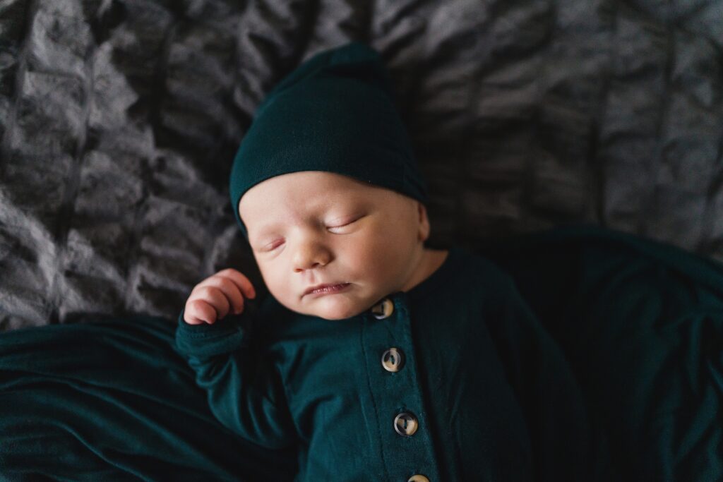 Loulou and company outfit as newborn photo outfit by Seattle photographer