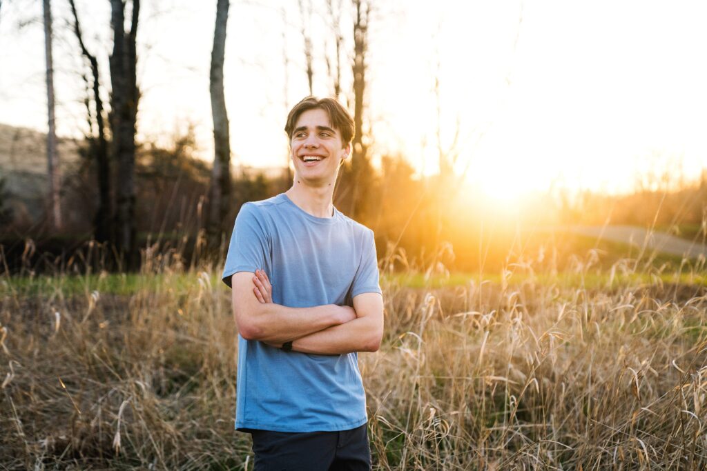 Senior Portrait Idea, Mount Si Senior Session at Sunset