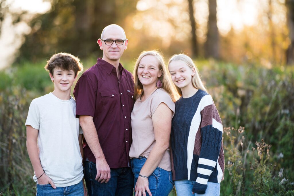 Golden hour photo by Seattle photographer in the Snoqualmie Valley